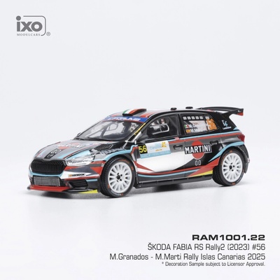 Škoda Fabia Rally2 Rally Islas Canarias 2025 56 Granados Martin IXO 1:43