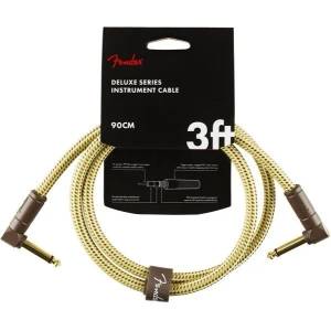 Fender Deluxe Series 099-0820-098 90 cm Ъглов - Ъглов Пач кабел (0990820098)