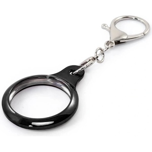  Силиконов ключодържател за Apple AirTag - ComT TPU Shining AirTag Cover (черен)