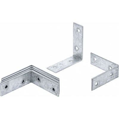 BGS Diy 80945 Sada spojovacích plechů 60 x 60 x 20 mm 8dílná