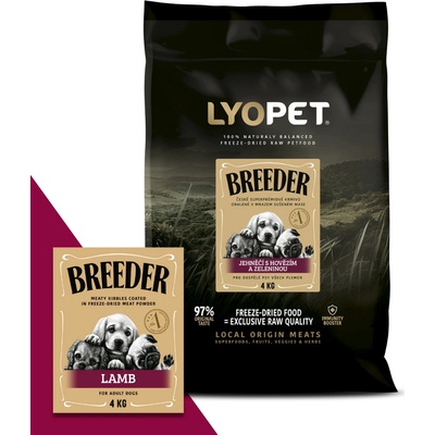 Lyopet Breeder Adult Jehněčí s hovězím a zeleninou 18 kg
