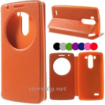 Image 1 of LG G3 S mini Window Wallet Кожен Калъф + Протектор