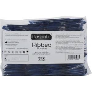 Pasante 144 бр. Оребрени презервативи Pasante Passion - kondomi