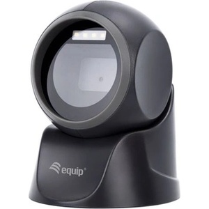 Equip Настолен четец за баркодове - 351027 (2D, многопосочен, кабелен, черен) (351027)