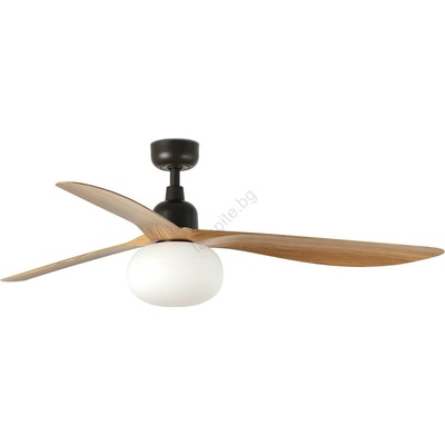 Faro Barcelona FARO 34360WT-11L-таванен вентилатор OUTWOOD L 1xE27/15W кафяв/черен диам. 150 см WT IP44+ДУ (FA34360WT-11LA)