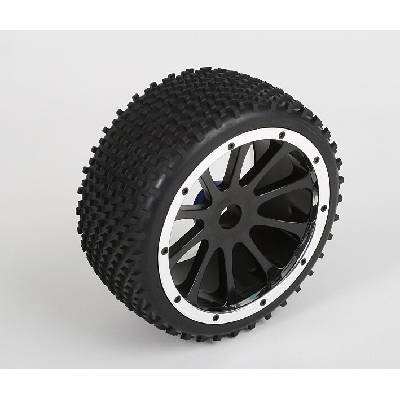 Himoto Gumy nalepené BUGGY čierny disk 2 ks 1/5