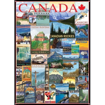 Eurographics Travel Canada Vintage Posters 1000 dielov