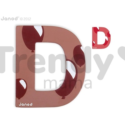 Janod drevené písmeno D ABCDeco