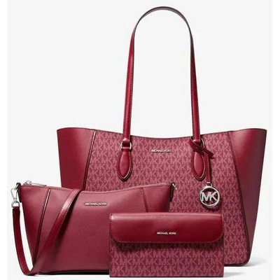 Michael Kors dámský set kabelek 3v1 35T6STVT7B burgundy