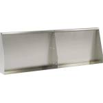 vidaXL Задържащи стени 2 бр. 60 x 12 x 30 см Неръждаема стомана (8015266)