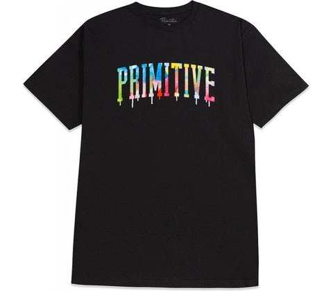 Primitive Collegiate Drip Tee black