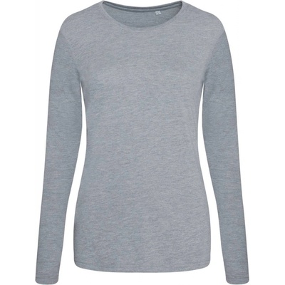 Just Ts Dámské tričko s dlouhým rukávem Tri-blend šedá žíhaná