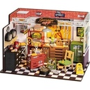 ROBOTIME Rolife DIY 3D dřevěné puzzle Garáž s LED osvětlením 157 ks