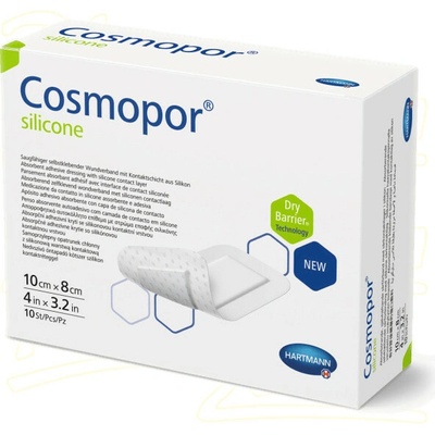 Hartmann Cosmopor silicone 10 x 8 cm 10 ks
