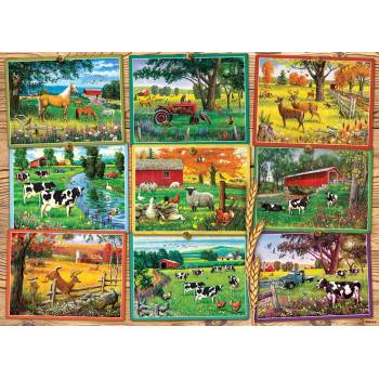 Cobble Hill - Puzzle Postcards from the Farm - 1 000 piese