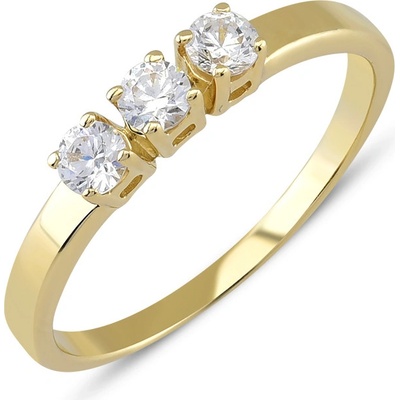 Lillian Vassago Zlatý prsten se zirkony LLV22 GR029