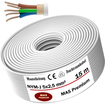 MAS-Premium 15 m NYM-J 5x2,5 mm²