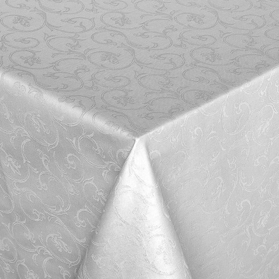 Veba Ubrus GARBO Royal ornament bílá 140x140 cm