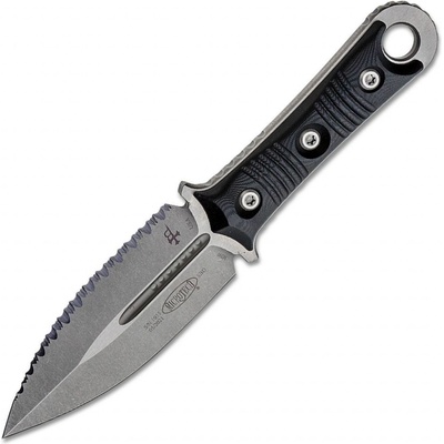 Microtech Borka Blades Stonewashed Plain/Serrated 201-12