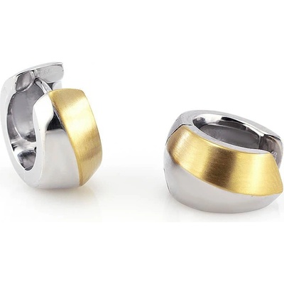 MPM-TIME nerezové náušnice 7737 bicolor