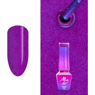 Molly Lac Gél lak Bling it on! Purple Chic 504 5 ml