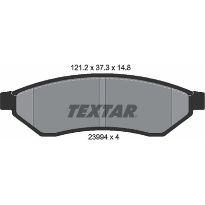 Sada brzdových platničiek kotúčovej brzdy TEXTAR 2399401