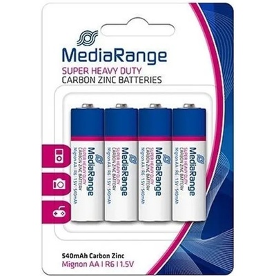 MediaRange Батерии цинкови, MediaRange, LR6, AA, LR6, 1.5V, 4бр (MRBAT144)