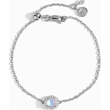 Royal Fashion stříbrný náramek DR24373B-SILVER-MOONSTONE-TOPAZ