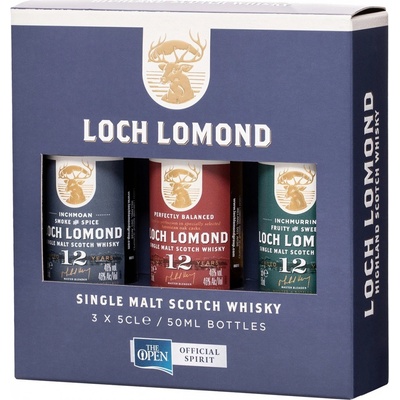 Loch Lomond Single Malt 40% 3 x 0,05 l (set)