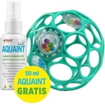 Oball Играчка OBALL RATTLE 10см 0м+ тъмно тюркоазено+50мл Aquaint (910045)