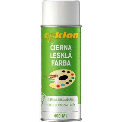 Cyklon farba v spreji 400 ml čierna pololesklá