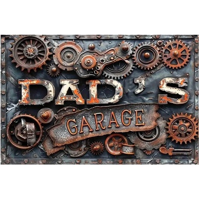 Ceduľa Dads Garage