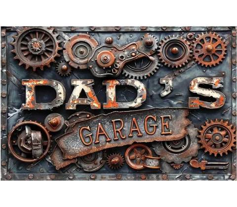Ceduľa Dads Garage
