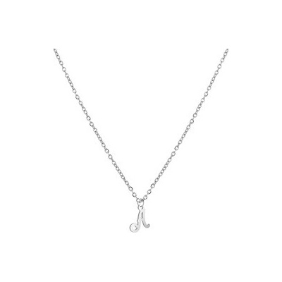 Šperky4U Ocelový náhrdelník, písmeno A OPD0339-A