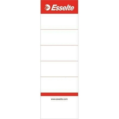 Štítky pre pákové zakladače, obojstranné, biela, 50x158 mm, ESSELTE
