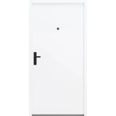 CKdveře bezpečnostní vchodové Blackline bílé M00 88 x 200 cm Levé dovnitř