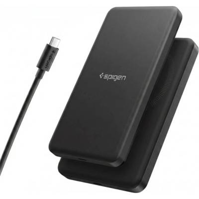 Spigen EA2205MQ ESSENTIAL аварийно зарядно устройство с гнездо Type-C 5000mAh, Qi2 + кабел Type-C, ЧЕРНО ABA11104 (ABA11104)