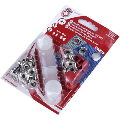 Prima-obchod Kovové druky Ø15 mm barevný lak černá 1karta – Sleviste.cz