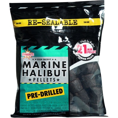 Dynamite Baits Pelety s dírkou Marine Halibut 900 g 21 mm