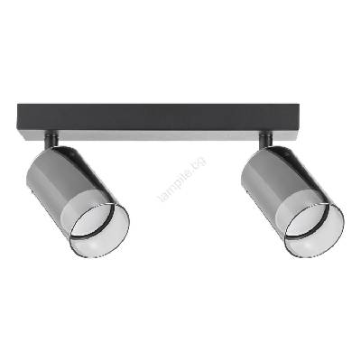 2211BD-2-BK - Спот REN 2xGU10/50W/230V черен/сив (ZL0714)