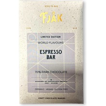 FJAK Sjokolade 70% hořká čokoláda ESPRESSO BAR BIO 60 g