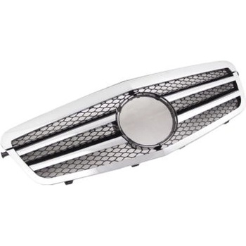 Image 1 of Решетка Mercedes W212 E-Class (2009-2014) - AMG черна с хром лайсни