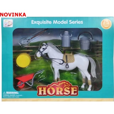 Rappa Kůň s příslušenstvím bílá