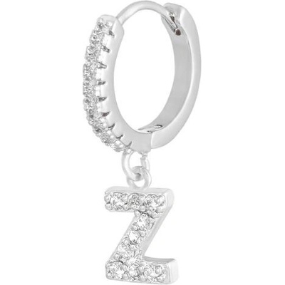 Ornamenti náušnice Letter silver zirkon Písmenko Z OOR2619_Z