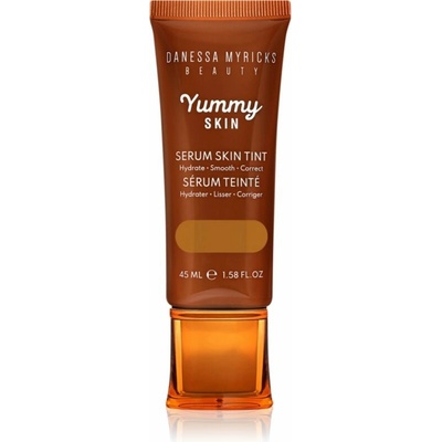 Danessa Myricks Beauty Yummy Skin Serum Skin Tint hydratačný make-up s vyhladzujúcim účinkom 12 Dark Skin with Golden Undertones 100 ml
