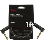 Fender Deluxe Series 099-0820-095 Черeн 30 cm Ъглов - Ъглов Пач кабел (0990820095)