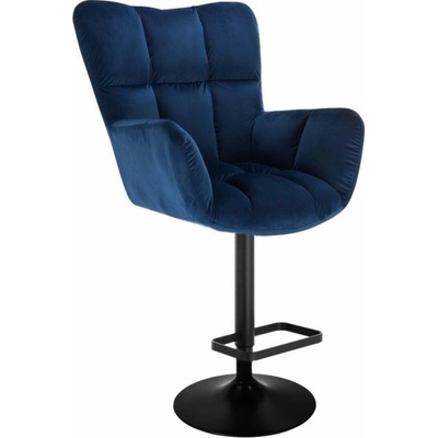 LuxuryForm Design Aurora Velur na čiernom tanieri modré