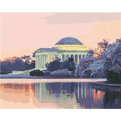 zuty Malování Podle Čísel Jeffersonův Památník Usa Ted Davis 40 x 50 Cm Plátno Rám