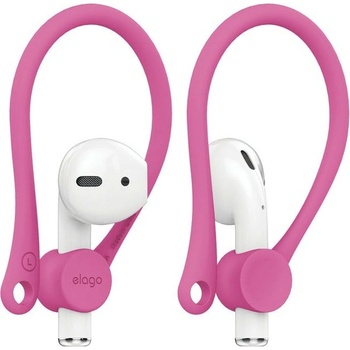 elago Кукички за слушалки Elago AirPods EarHooks, за Apple Airpods и Apple Airpods 2, силиконови, розови (EAP-HOOKS-HPK)