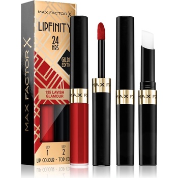 MAX Factor Lipfinity Gilded Edition дълготрайно червило с балсам цвят 135 Lavish Glamour 4, 2 гр